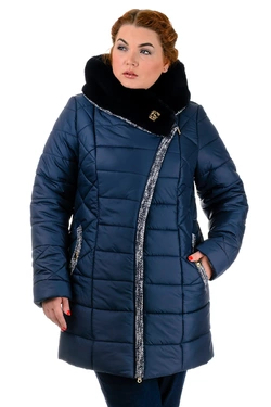 Утеплённая женская куртка "Милана" с меховой опушкой и капюшоном